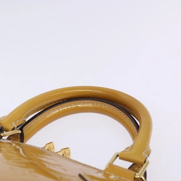 LOUIS VUITTON Monogram Vernis Alma PM Hand Bag Citrin M90101 LV Auth 132762 - Picture 9 of 16